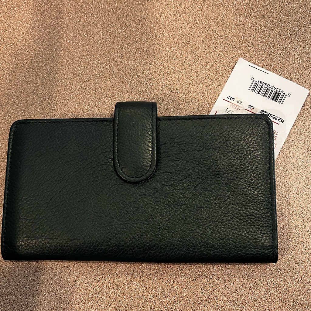 Nwt Buxton Forest Green Leather Wallet